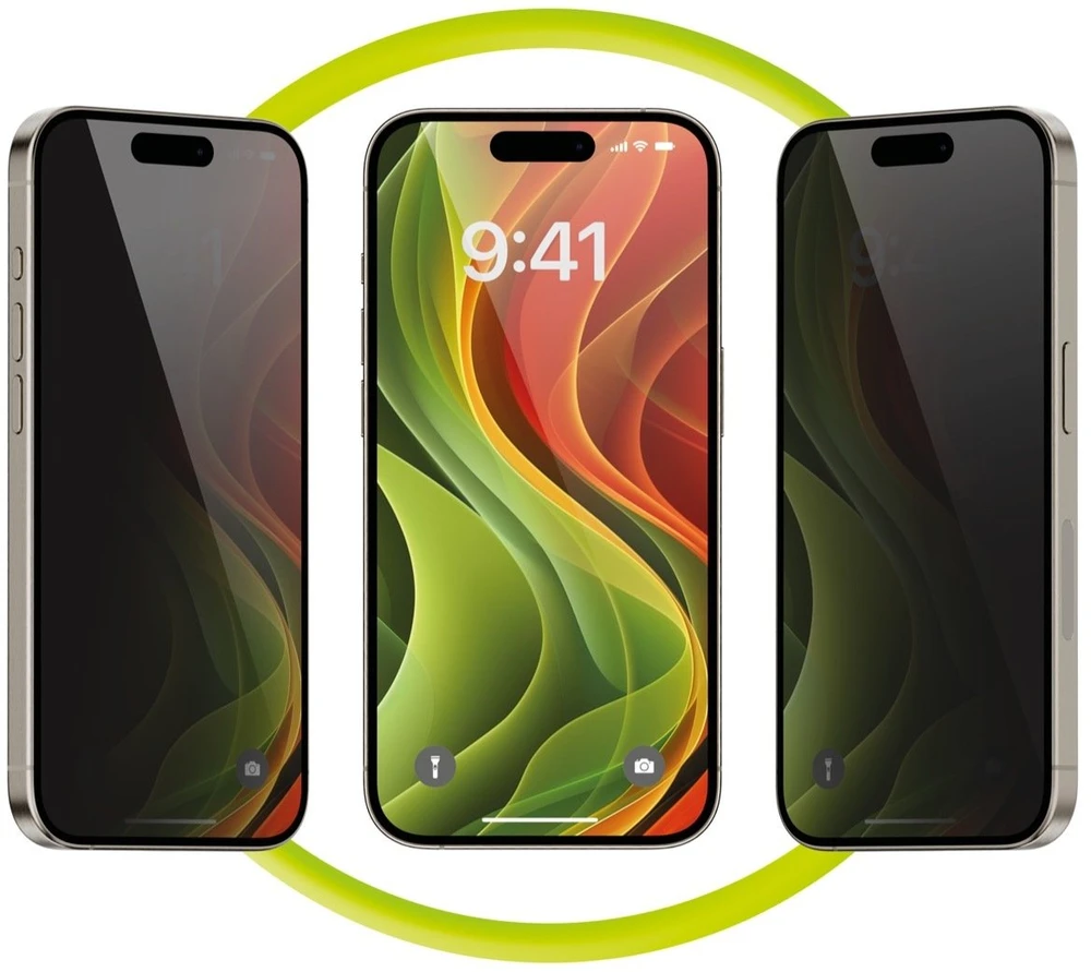 Mobile Origin Ekrano apsaugos privatumui su lengvai aplikuojamu lipduku, 2 vnt. pakuotėje - iPhone 17 Pro