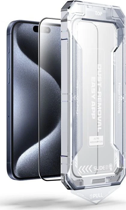 „Mobile Origin Geltona“ ekrano apsauga su paprastu uždėjimu, skirta „iPhone 16 Pro“