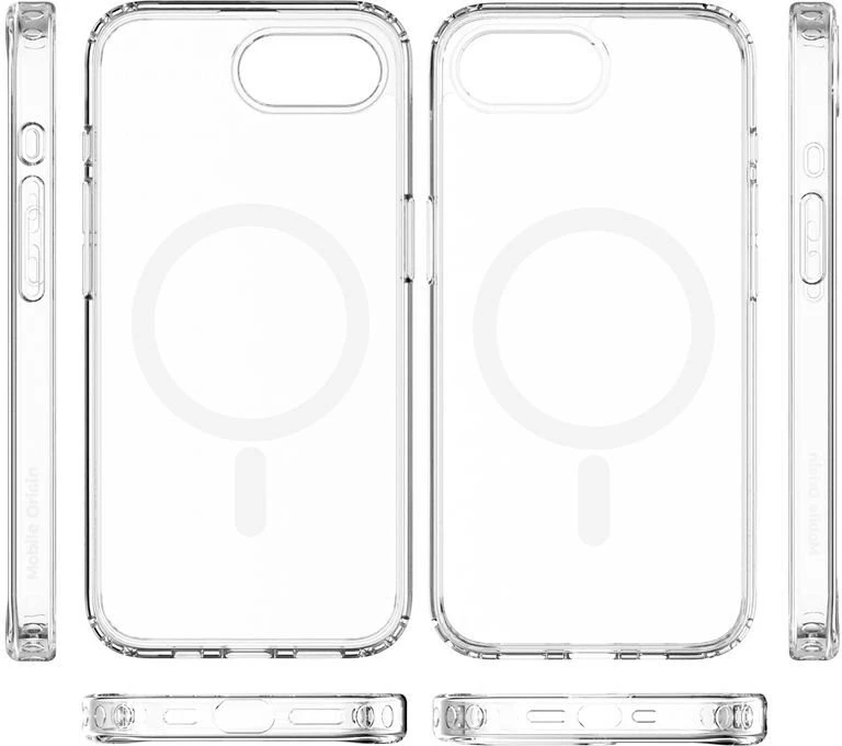 Mobile Origin Exkluzivni Mobile Origin hibridinis „MagSafe“ dėklas, skaidrus – „iPhone 16e“