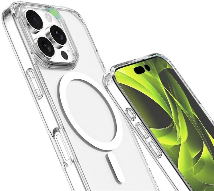 „Mobile Origin“ hibridinis „MagSafe“ dėklas, skaidrus – „iPhone 16 Pro“