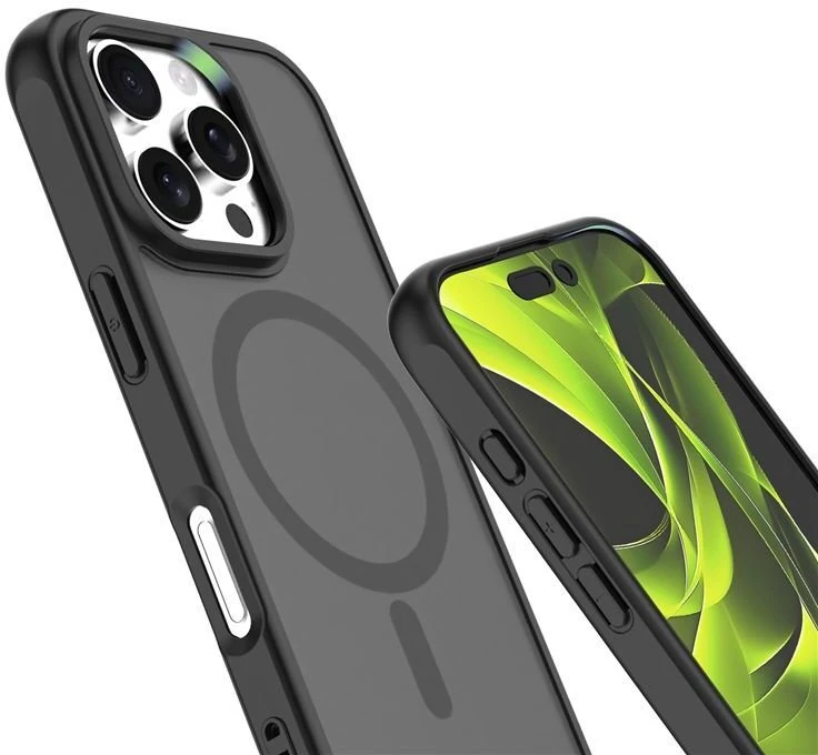 Mobile Origin hibridinis „MagSafe“ dėklas, matinis juodas – „iPhone 16 Pro“