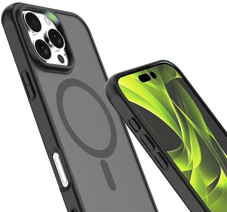 Mobile Origin hibridinis „MagSafe“ dėklas, matinis juodas – „iPhone 16 Pro Max“