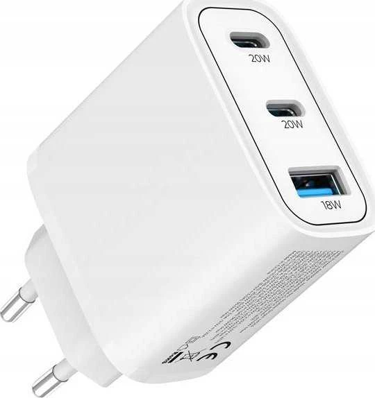 Mobile Origin GaN 40W sieninis įkroviklis MO13, 1 USB-A + 2 USB-C