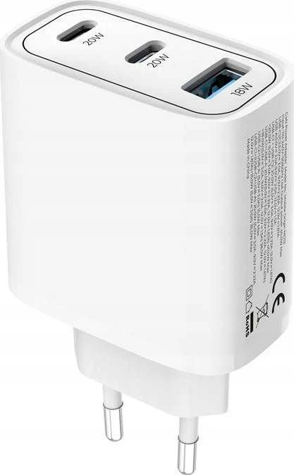 Mobile Origin GaN 40W sieninis įkroviklis MO13, 1 USB-A + 2 USB-C