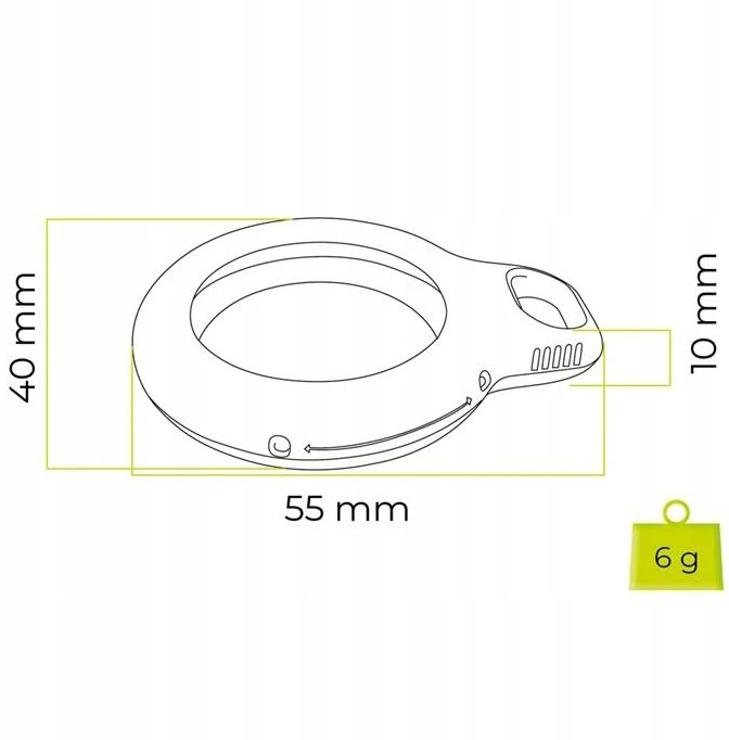 Dėklas „Mobile Origin Airtag Loop“ dėklo laikiklis A1, mėlynas