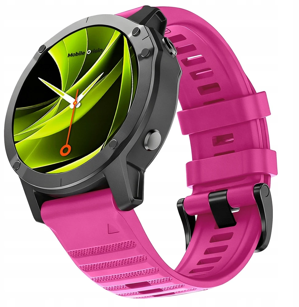 Mobile Origin Easy Strap silikoninis dirželis, skirtas Garmin ES2, 20 mm, rožinis