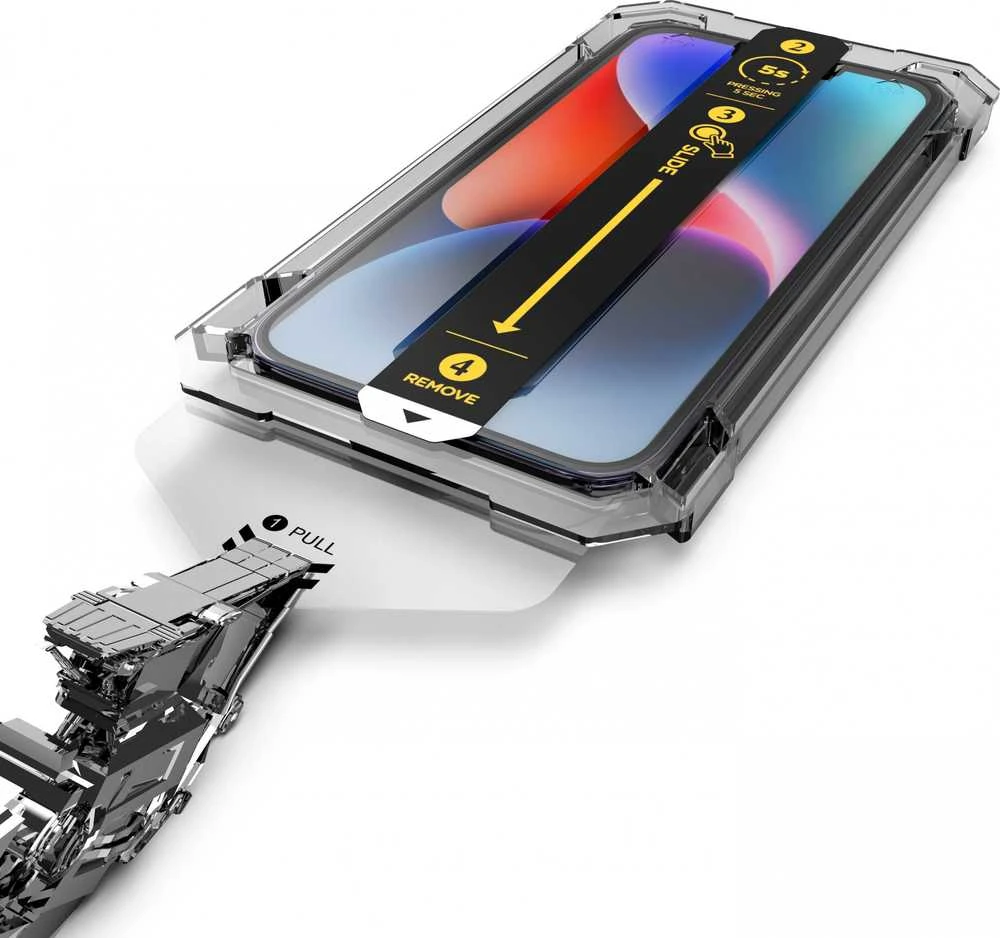 „Mobile Origin“ ekrano apsauga iPhone 16e/14/13/13 Pro su paprastu uždėjimu