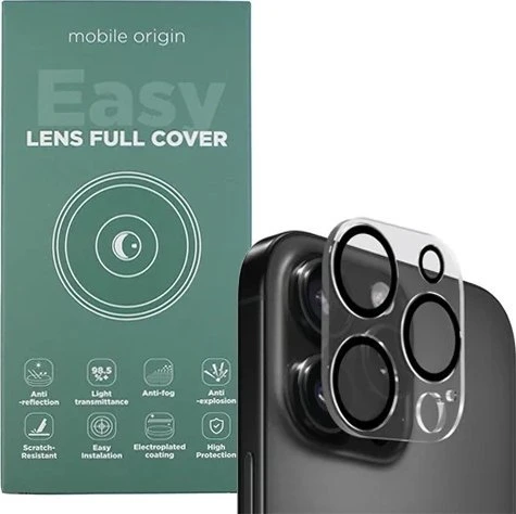 „Mobile Origin Easy Lens“ pilnas dangtelis, skaidrus – „iPhone 13 Pro / 13 Pro Max“