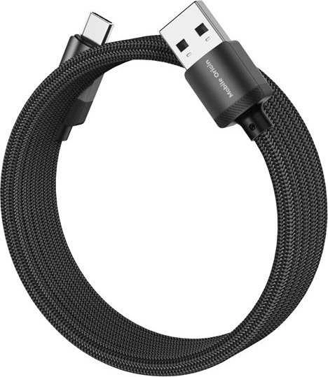 Mobile Origin Magnetinis patentuotas originalus kabelis USB-A į USB-C 1 m, juodas