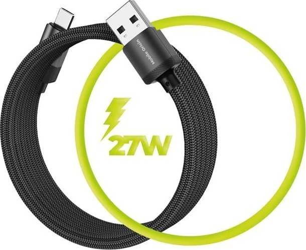 Mobile Origin Magnetinis patentuotas originalus kabelis USB-A į USB-C 1 m, juodas