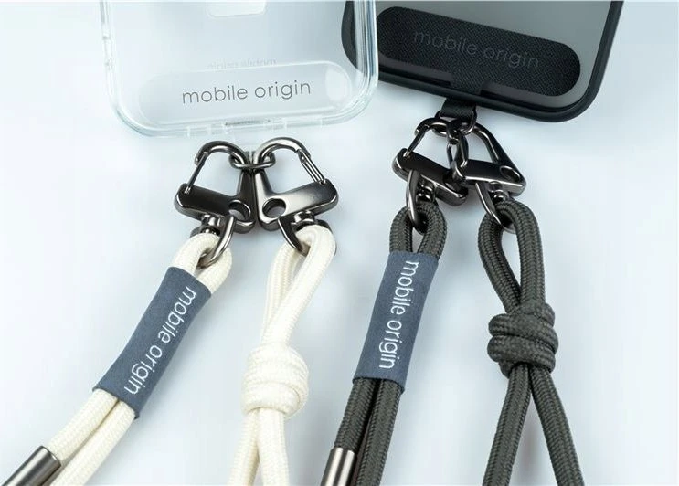 Dirželis Mobile Origin virvė 6 mm, persikų spalvos, 82 - 163 cm