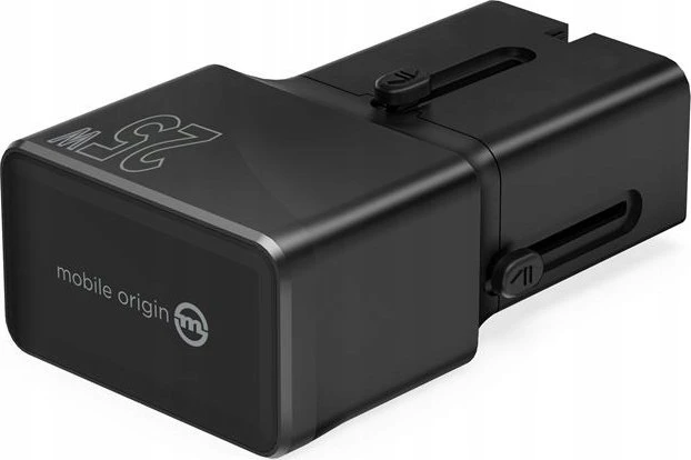 Mobile Origin Travel adapter 25W, EU/US/UK/AU, juodas