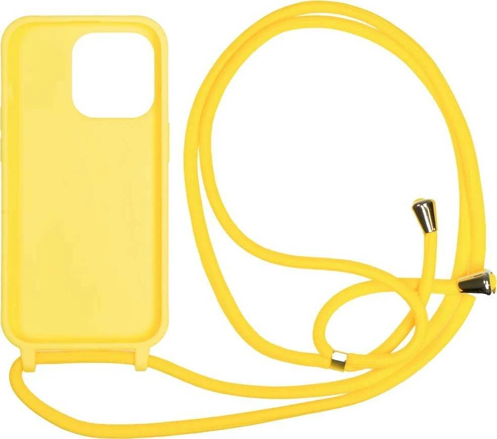 Mobile Origin Dėklas su virve, geltonas – iPhone 15 Pro