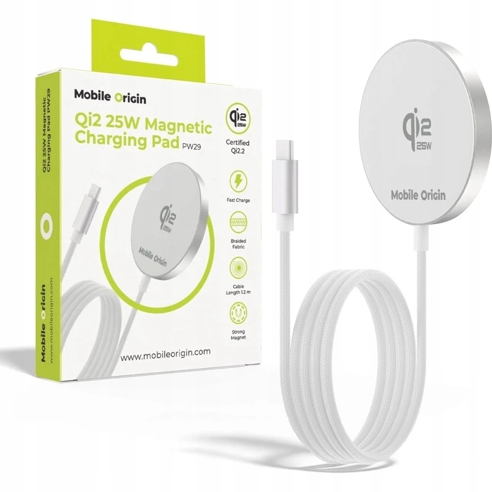 „Mobile Origin Qi2 25W“ magnetinis įkrovimo kilimėlis PW29