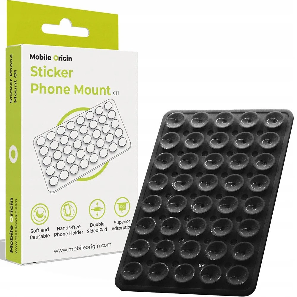 Mobile Origin Sticker Phone Mount O1, juodas