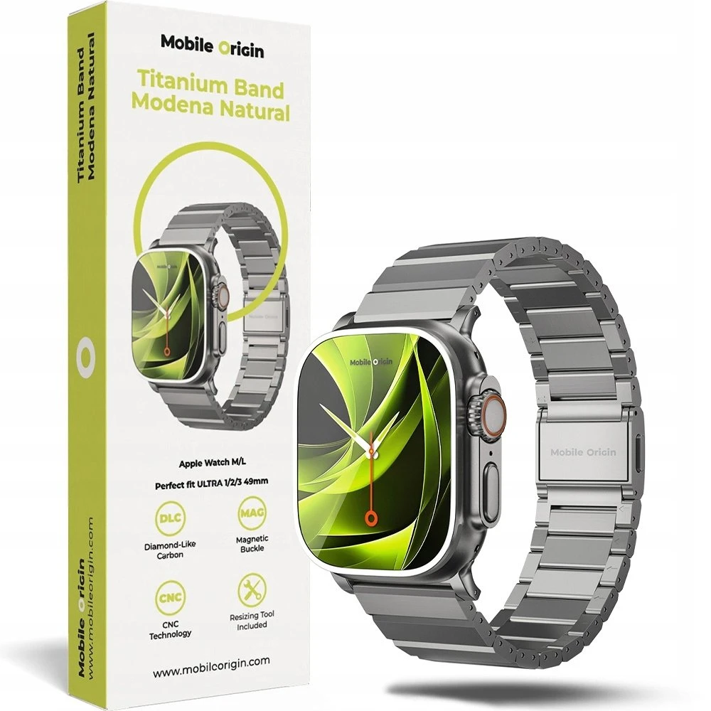„Mobile Origin“ titano „Modena“ apyrankė, skirta „Apple Watch Ultra“ 49 mm