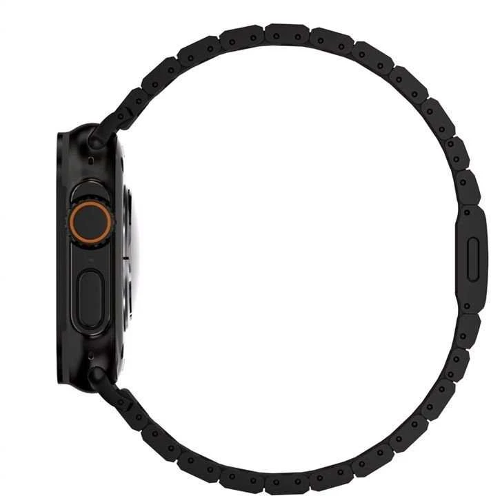 „Mobile Origin“ titano dirželis „Modena“, juodas - „Apple Watch Ultra 49mm“