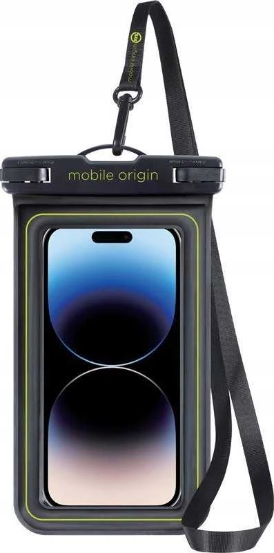 Mobile Origin Mobilus Origin Neperšlampamas plaukiojantis dėklas 6,8", juoda/žalia