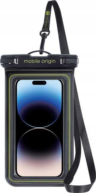Mobile Origin Mobilus Origin Neperšlampamas plaukiojantis dėklas 6,5", juoda/žalia