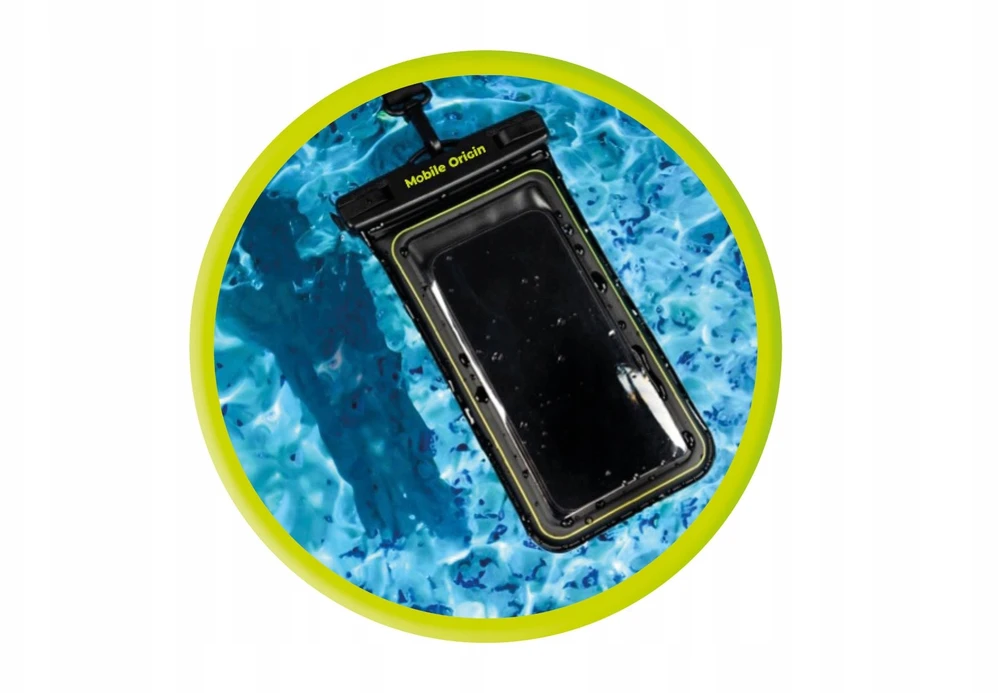 Mobile Origin vandeniui atsparus plūduriuojantis dėklas 6,8" - blizgučiai / baltas