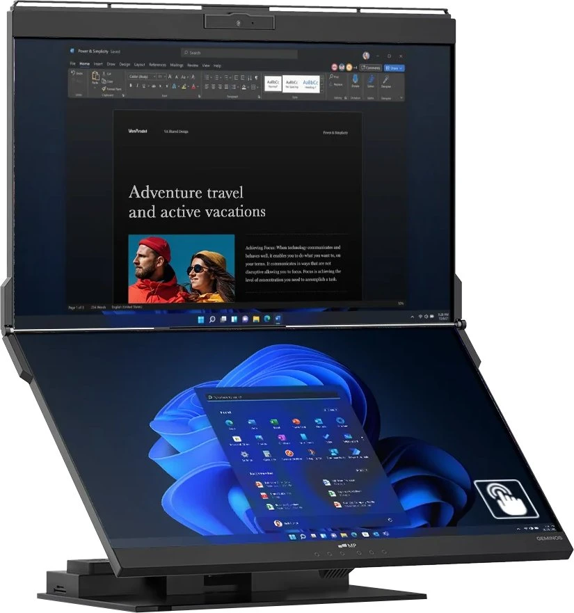 Monitorius Mobile Pixels Geminos X 24 dual FHD-Screen Extension (116-1001P02)