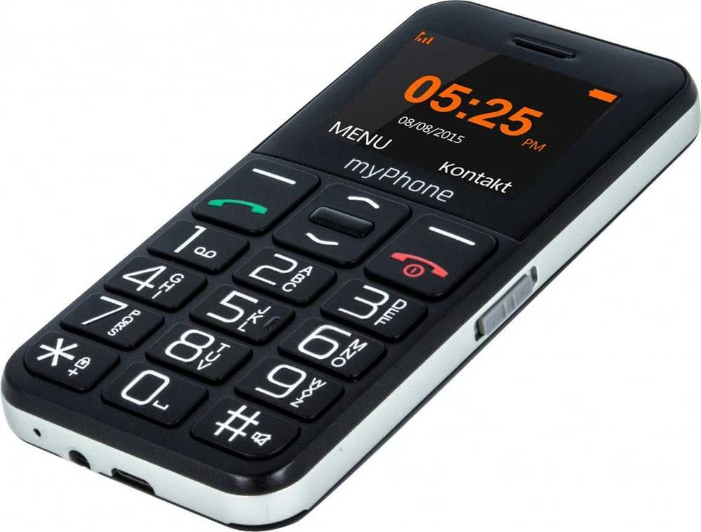 Mobilieji telefonai myPhone Sveiki lengvai Juodas- Sidabrinis