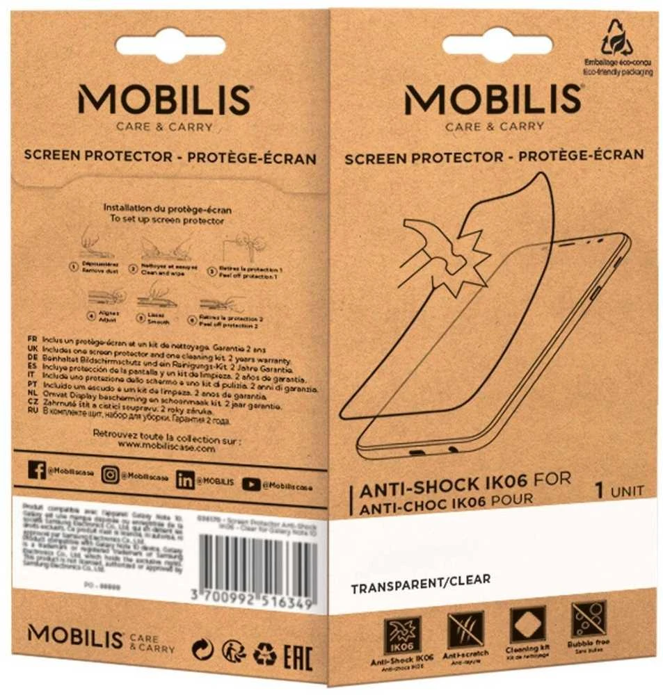 Mobilis ekrano apsauga nuo smūgių/IK06 - skaidri, skirta HONEYWELL EDA10
