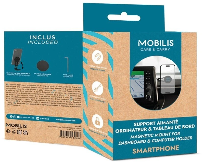 Mobilis Mobilis 044031 uchwyt Laikiklis aktywny Mobilusis telefonas/Išmanusis telefonas Juodas