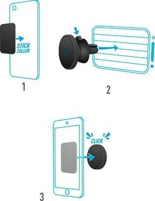 Mobilis Mobilis U.FIX Universal Car Phone Kit Lüftungshalterung