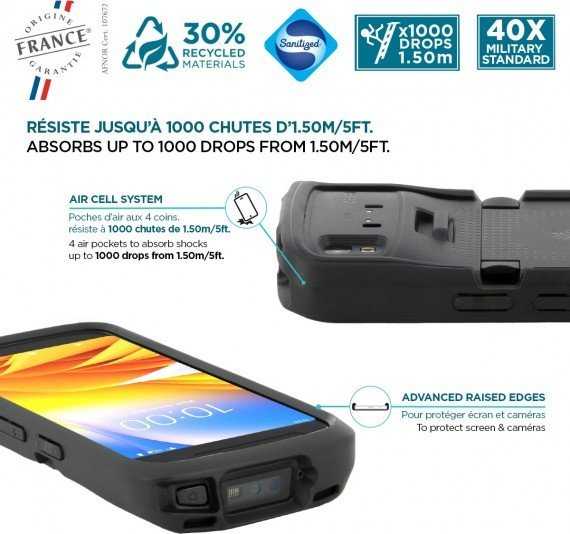 Dėklas Mobilis PROTECH-CASE F/ ZEBRA TC22-TC27/HC50-COMPATIBLE TRIGGER-SOFTBAG