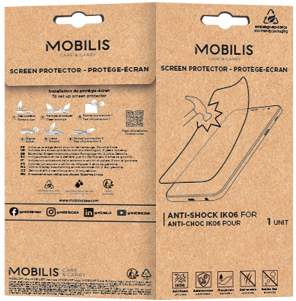 Mobilis Priedai Screen protector Anti-shock/IK06 Clear (F/ZEBRA TC501 - TC701)