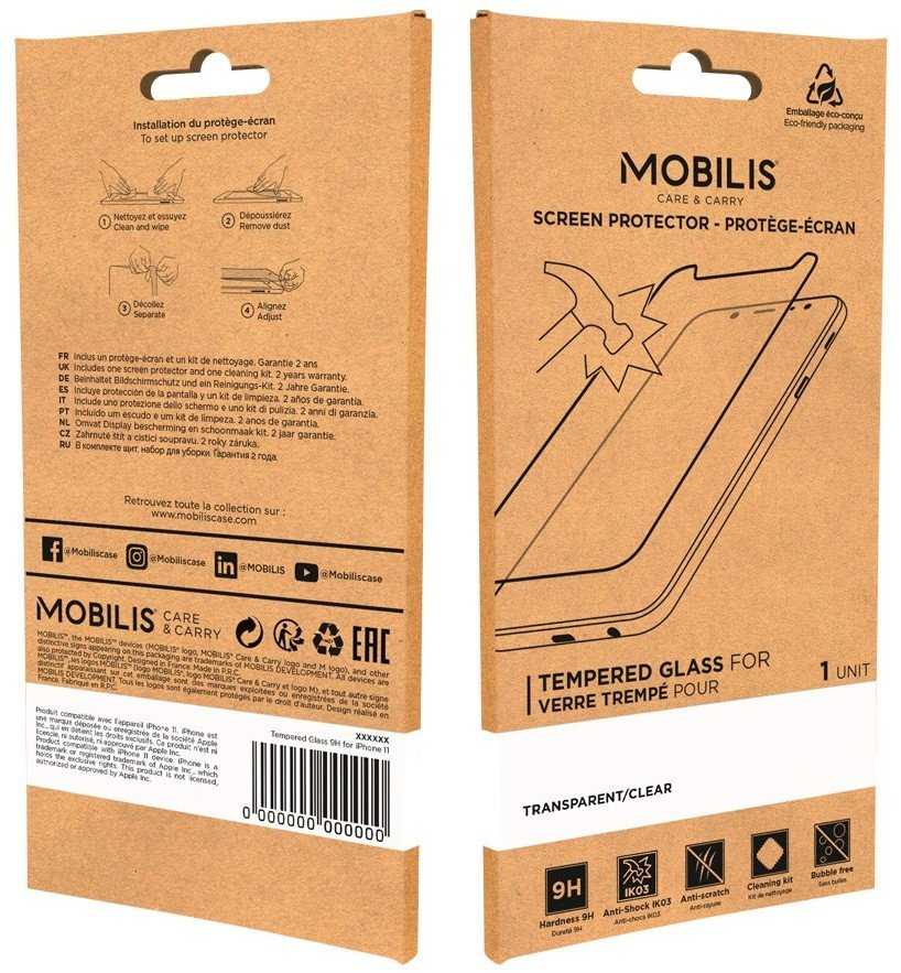 Mobilis Mobilis Screen Protector Temp. Glass Clear 9H iPhone 16