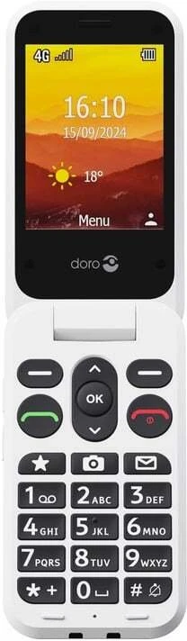 Mobilusis telefonas Doro Leva L30, raudonas/baltas, be LT kalbos