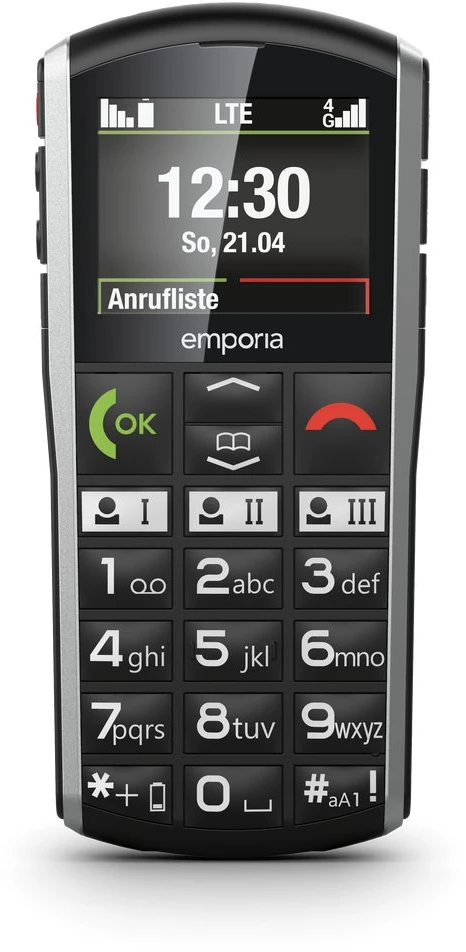 Išmanusis telefonas Emporia SIMPLICITY 4G (2025) Juodas/Sidabrinis