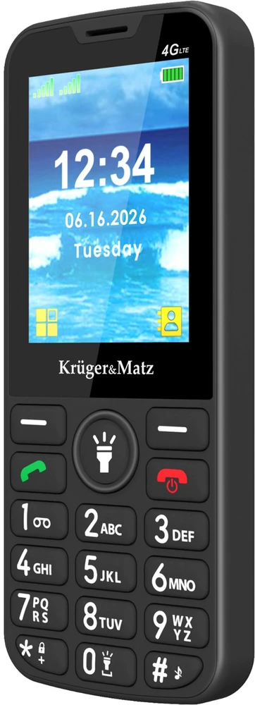Kruger & Matz „KrugerMatz Simple 924“ 4G GSM telefonas senjorams