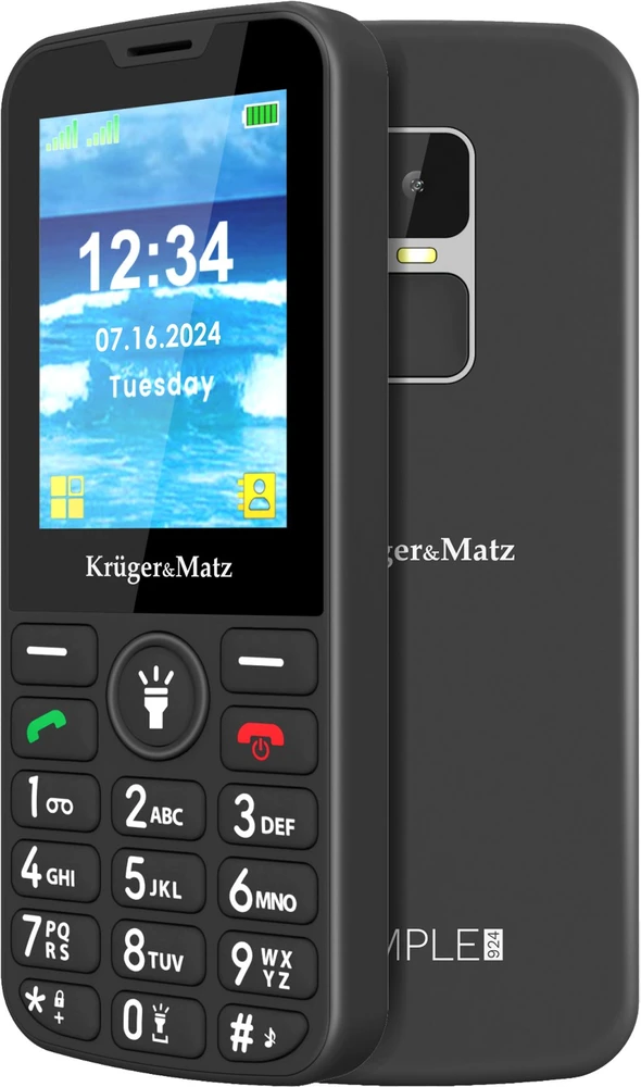 Kruger & Matz „KrugerMatz Simple 924“ GSM telefonas senjorams
