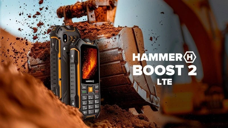 Mobilusis telefonas MyPhone Hammer Boost 2 LTE, 2,4", 64/128MB, 4G, juodas