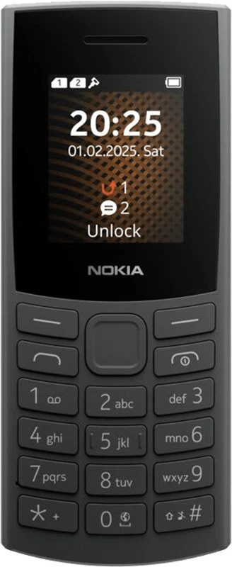 HMD NOKIA 105 (2025) Dual SIM 4G - Charcoal