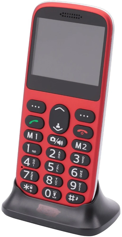 Mobilusis telefonas Olympia Olympia Mobiltelefon SUN raudona
