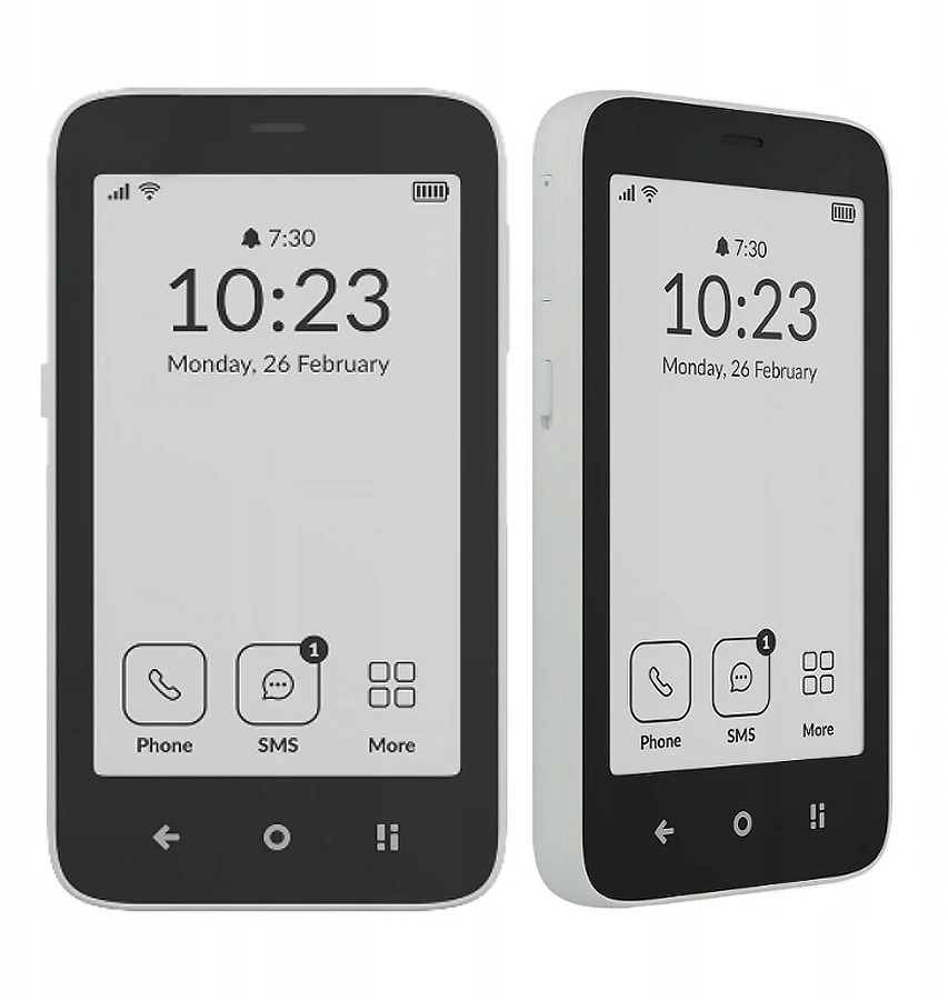 Mobilusis telefonas Onyx Mudita Kompakt e-ink 3GB/32GB balta (Kompakt NW)