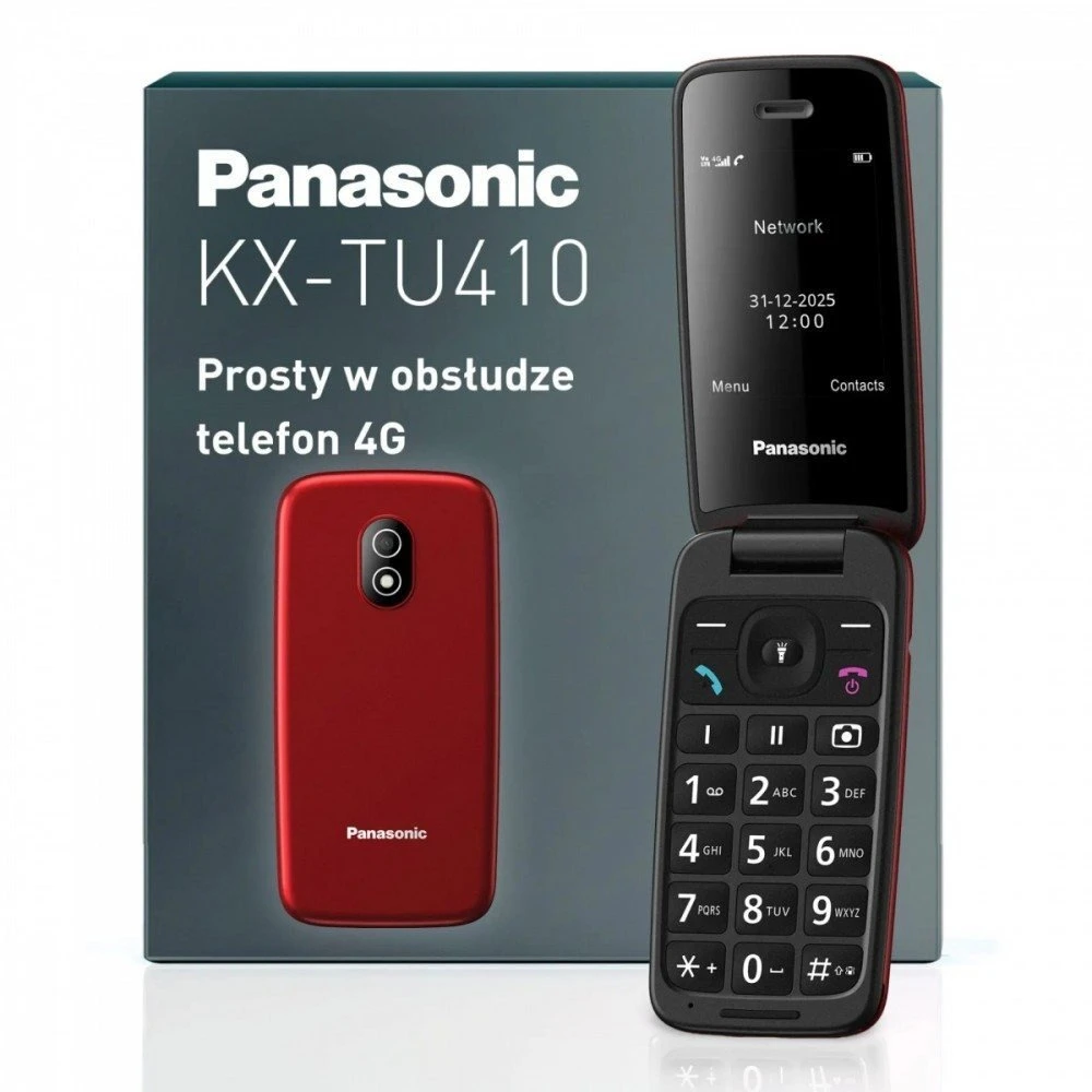 Panasonic Mobilusis telefonas kx-tu410 exr 4g raudona