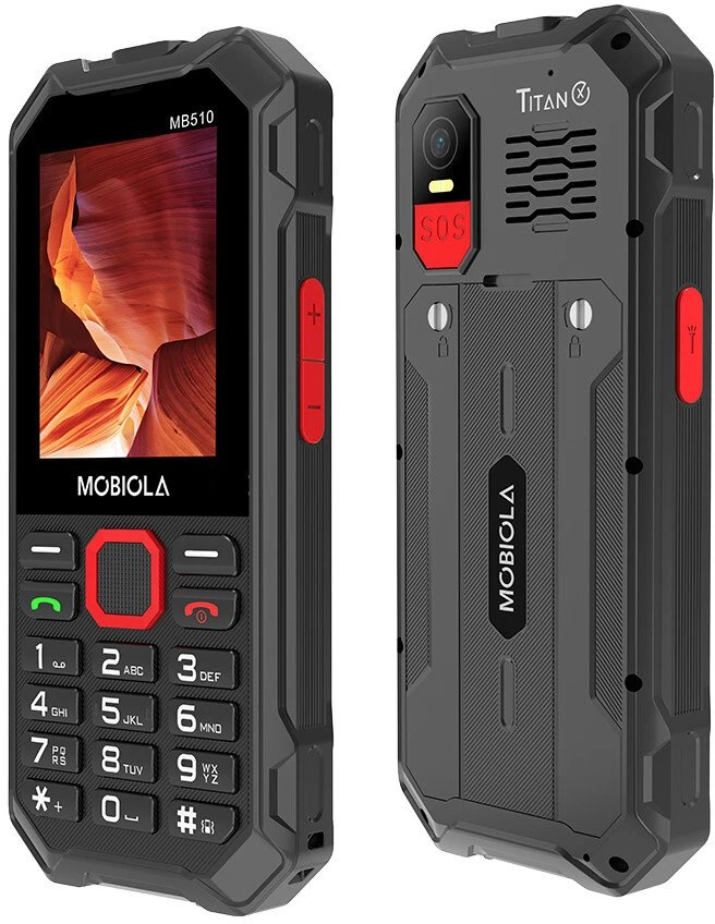 Mobilusis telefonas Mobiola telefon dla seniora MB510 TitanX 4G juoda