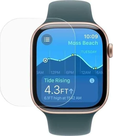 „Mocco“ visiškai padengianti 0,125 mm skaidri ekrano apsauga „Apple Watch“ 38 mm laikrodžiui