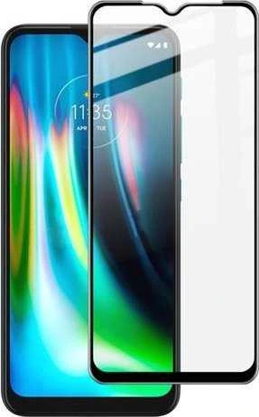 Mocco Full Face / Full Glue grūdintas stiklas, pilnai padengtas rėmeliu Motorola Moto G9 Play Juodas