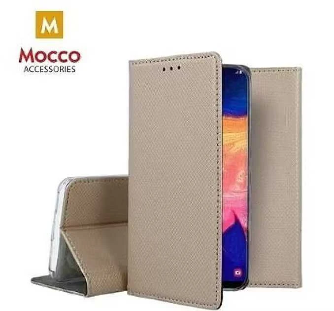 Mocco Smart Magnet Book atverčiamas dėklas skirtas Xiaomi Mi 10 / Mi 10 Pro, auksinis