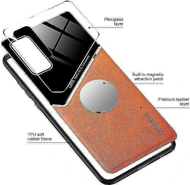 Mocco Lens Leather dėklas skirtas Apple iPhone 12 Pro Max, oranžinis