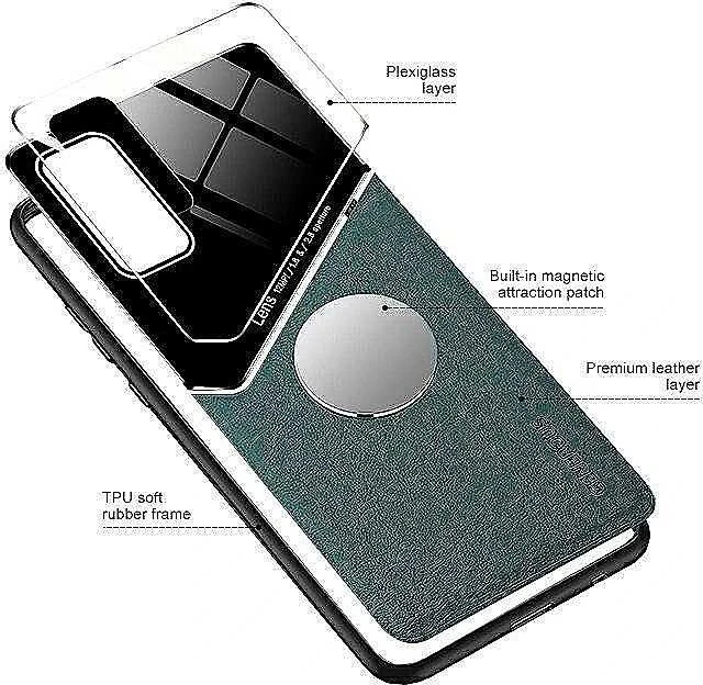 Mocco Lens Leather dėklas skirtas Xiaomi Mi 11, žalias