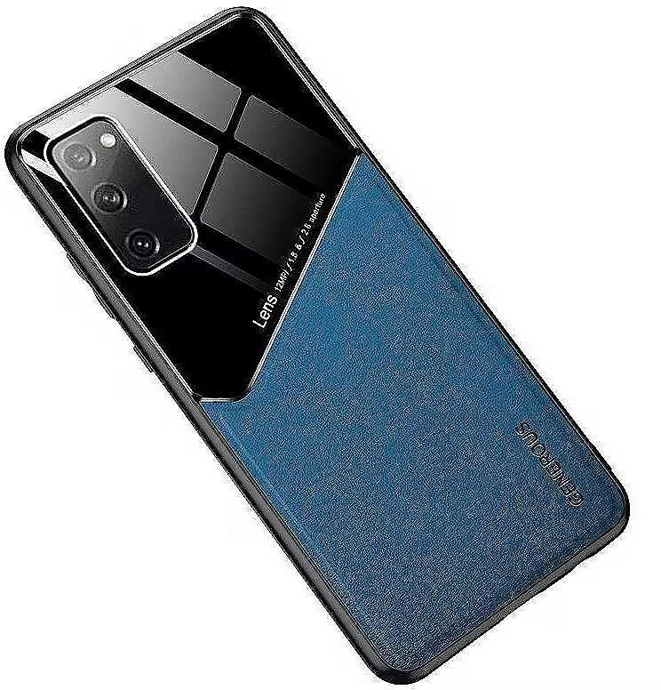 Mocco Lens Leather dėklas skirtas Apple iPhone 12 Pro Max, mėlynas