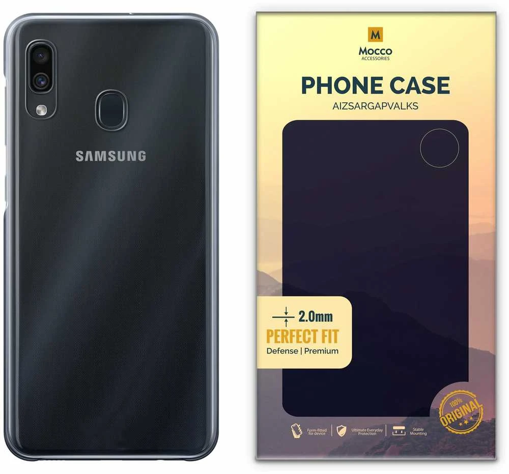 Mocco Original Clear 2mm silikoninis dėklas skirtas Samsung A105 Galaxy A10, skaidrus (EU Blister)