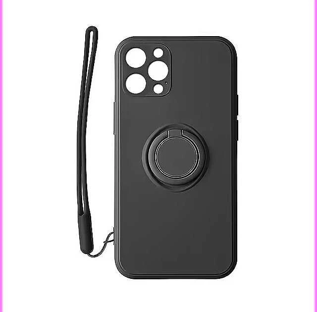 Mocco Pastel Ring silikoninis dėklas skirtas Xiaomi Redmi Note 9T, juodas